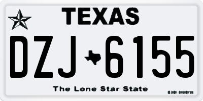 TX license plate DZJ6155