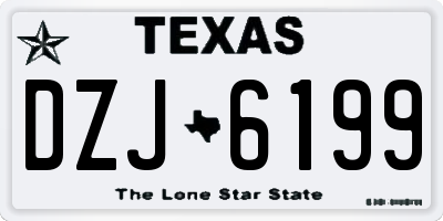 TX license plate DZJ6199