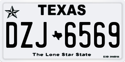 TX license plate DZJ6569