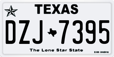 TX license plate DZJ7395