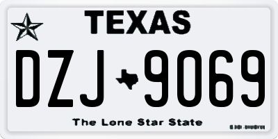 TX license plate DZJ9069