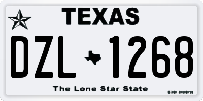 TX license plate DZL1268