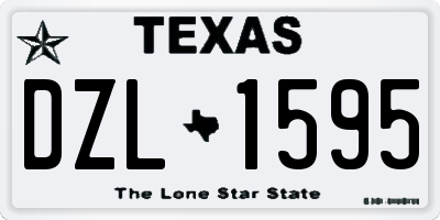 TX license plate DZL1595