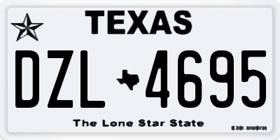 TX license plate DZL4695