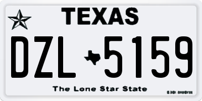 TX license plate DZL5159