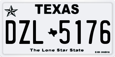 TX license plate DZL5176