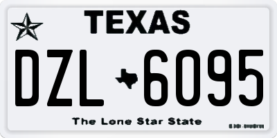 TX license plate DZL6095