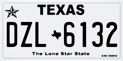TX license plate DZL6132