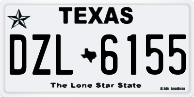 TX license plate DZL6155