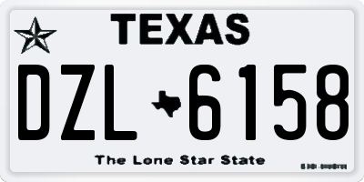 TX license plate DZL6158