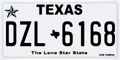 TX license plate DZL6168