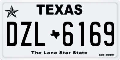 TX license plate DZL6169