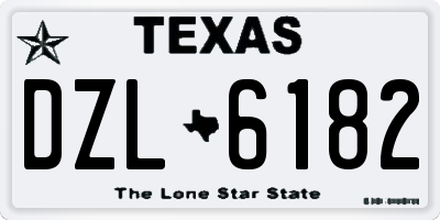 TX license plate DZL6182