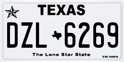 TX license plate DZL6269