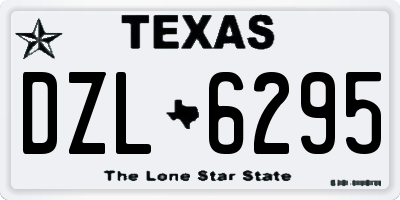 TX license plate DZL6295