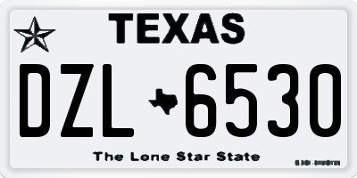 TX license plate DZL6530