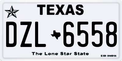 TX license plate DZL6558