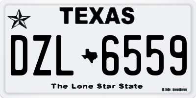 TX license plate DZL6559