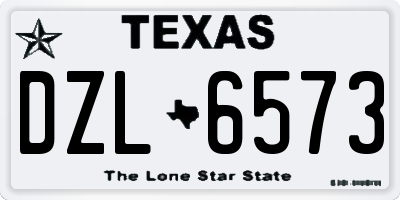 TX license plate DZL6573