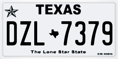 TX license plate DZL7379