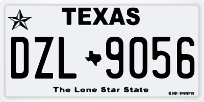 TX license plate DZL9056