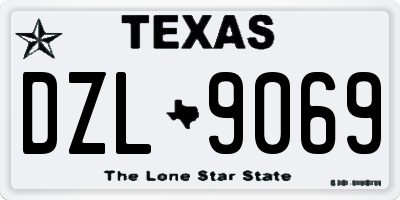 TX license plate DZL9069