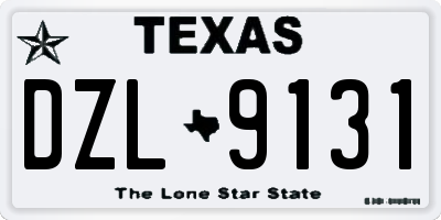 TX license plate DZL9131