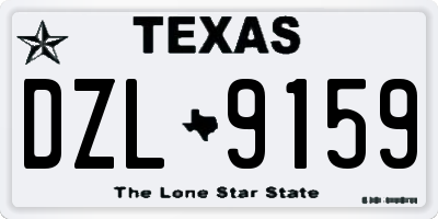 TX license plate DZL9159