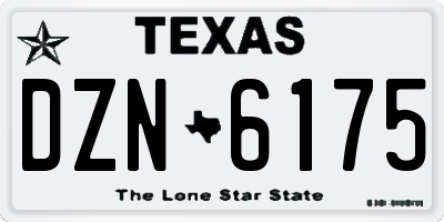 TX license plate DZN6175