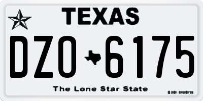 TX license plate DZO6175
