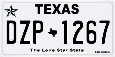 TX license plate DZP1267