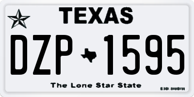TX license plate DZP1595