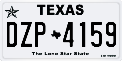 TX license plate DZP4159