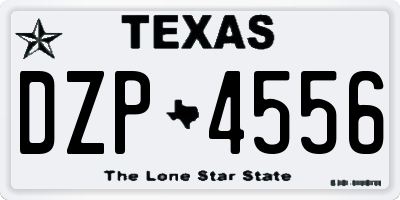 TX license plate DZP4556