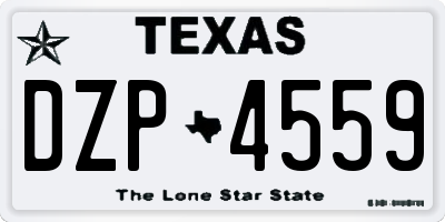 TX license plate DZP4559