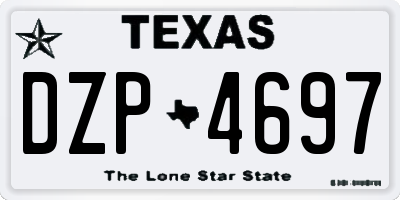 TX license plate DZP4697