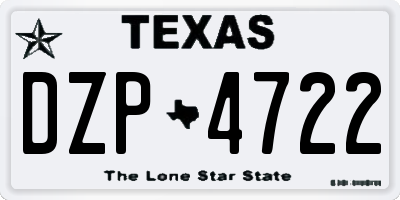 TX license plate DZP4722