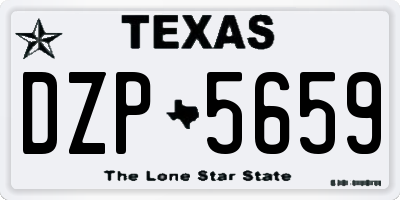 TX license plate DZP5659