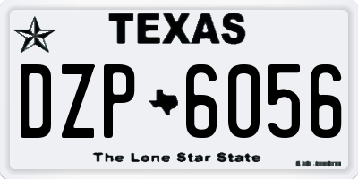 TX license plate DZP6056