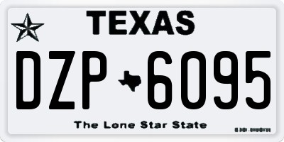 TX license plate DZP6095
