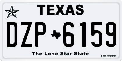 TX license plate DZP6159