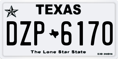 TX license plate DZP6170