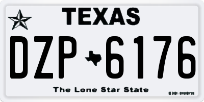 TX license plate DZP6176