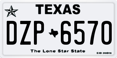 TX license plate DZP6570