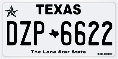 TX license plate DZP6622