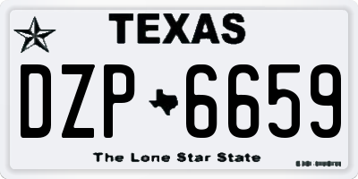 TX license plate DZP6659
