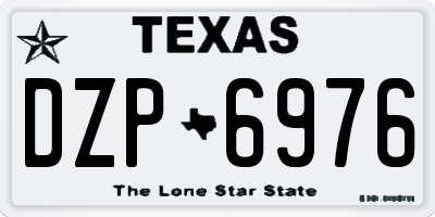 TX license plate DZP6976