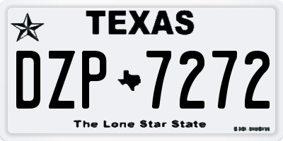 TX license plate DZP7272