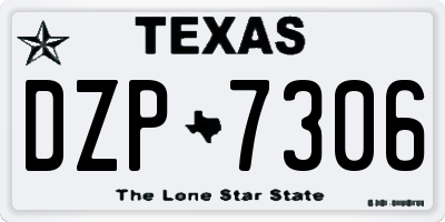 TX license plate DZP7306