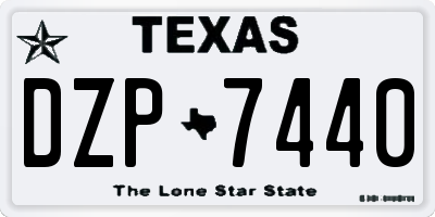 TX license plate DZP7440